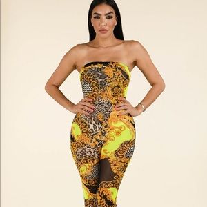Mesh tube jumpsuit